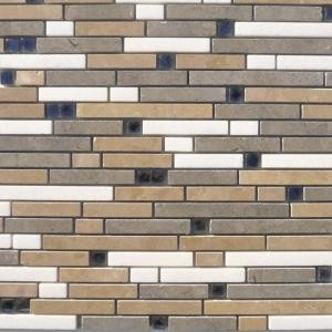 Splashback Tile Fable Prince Charming 11-1/4 in. x 12 in. x 10 mm Polished Marble Mosaic Tile-FBLPRNC 206822983
