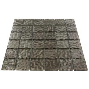 Splashback Tile Gemini Chromium 11-3/4 in. x 11-3/4 in. x 6 mm Glass Mosaic Tile-GEMINICHROMIUM2X2 206496874