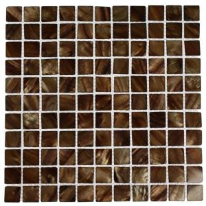 Splashback Tile Mother of Pearl Tiger Eye 12 in. x 12 in. x 2 mm Pearl Glass Mosaic Tile-MOTHER OF PEARL TIGER EYE 203061505