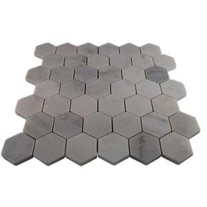 Splashback Tile Oriental Hexagon 12 in. x 12 in. x 8 mm Marble Floor and Wall Tile-ORIENTAL HEXAGON MARBLE TILE 203478059
