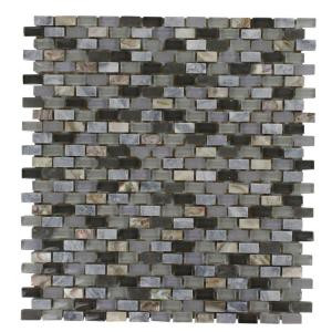 Splashback Tile Paradox Cryptic 12 in. x 12 in. x 8 mm Mixed Materials Mosaic Floor and Wall Tile-PARADOX CRYPTIC 204279098
