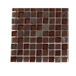Splashback Tile Penny Pottery Squares Glass Tile - 3 in. x 6 in. x 8 mm Tile Sample-R5C8 GLASS TILES 203288356