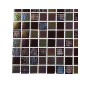 Splashback Tile Rainbow Fish Glass Mosaic Floor and Wall Tile - 3 in. x 6 in. x 8 mm Tile Sample-R3B11 GLASS TILE 203288353