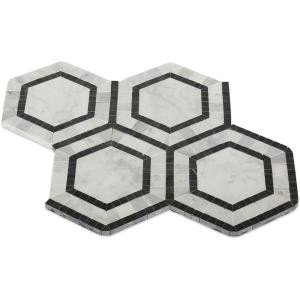 Splashback Tile Sample of Zeta Carrera Polished Marble Tile - 6 in. x 6 in. Tile Sample-C3B11ZTACRA 206786001