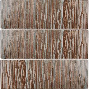Splashback Tile Subway 4 in. x 12 in. x 8 mm Glass Mosaic Floor and Wall Tile-GEMINI BLUSH 203061306