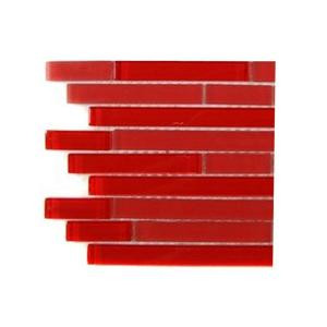 Splashback Tile Temple Mars Glass Mosaic Floor and Wall Tile - 3 in. x 6 in. x 8 mm Tile Sample-R3A6 203218072
