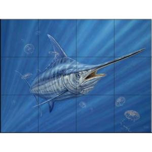 The Tile Mural Store Out of the Blue 24 in. x 18 in. Ceramic Mural Wall Tile-15-2326-2418-6C 205842887