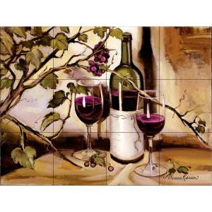 The Tile Mural Store Ripe from the Vine 17 in. x 12-3/4 in. Ceramic Mural Wall Tile-15-1344-1712-6C 205842804