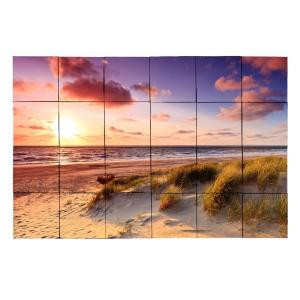 Tile My Style Beach1 36 in. x 24 in. Tumbled Marble Tiles (6 sq. ft. /case)-TMS0010M3 203457891