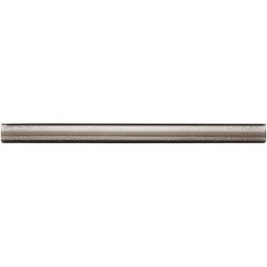 Weybridge 1/2 in. x 6 in. Cast Metal Pencil Liner Brushed Nickel Tile (18 pieces / case)-TILE468024001HD 203381206