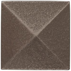 Weybridge 2 in. x 2 in. Cast Metal Pyramid Dot Brushed Nickel Tile (10 pieces / case)-TILE471024001HD 203381215