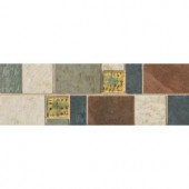 Daltile Continental Slate Multi-Colored 4 in. x 12 in. Porcelain Decorative Accent Floor and Wall Tile-CS71412DECO1P2 202624035