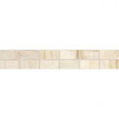 Daltile Fashion Accents Beige Swirl 2 in. x 12 in. Ceramic Decorative Accent Wall Tile-F002212DECO1P 203719480
