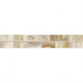 Daltile Fashion Accents Gold Swirl 2 in. x 12 in. Ceramic Decorative Accent Wall Tile-F003212DECO1P 203719481