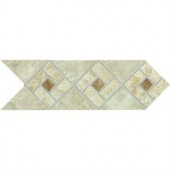 Daltile Heathland Sunrise Blend 4 in. x 12 in. Glazed Ceramic Decorative Accent Floor and Wall Tile-HL07412DECO1P2 203719582
