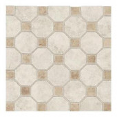 Daltile Salerno Grigio Perla 12 in. x 12 in. x 6 mm Ceramic Octagon Mosaic Floor and Wall Tile (10 sq. ft. / case)-SL842OCT82MS1P2 202646513