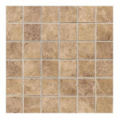 Daltile Salerno Marrone Chiaro 12 in. x 24 in. 6 mm Glazed Ceramic Mosaic Floor and Wall Tile (24 sq. ft. / case)-SL8322MS1P2 202646506