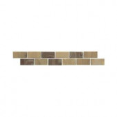 Daltile San Michele Moka 2 in. x 12 in. Glazed Porcelain Floor Decorative Accent Floor and Wall Tile-SI52212DECO1P 202668332