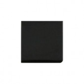 Daltile Semi-Gloss Black 4-1/4 in. x 4-1/4 in. Bullnose Corner Glazed Ceramic Wall Tile-K111SCRL44491P2 100675121