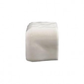 Daltile Semi-Gloss White 2 in. x 2 in. Ceramic Counter Corner Trim Wall Tile-0100AN8262CC1P2 100144349