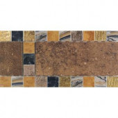 Daltile Terra Antica Rosso 6 in. x 12 in. Porcelain Decorative Accent Floor and Wall Tile-TA02612DECO1PS 202624043