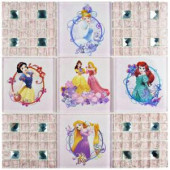 Disney Princesses Sparkle 11-3/4 in. x 11-3/4 in. x 5 mm Glass Mosaic Tile-WDSPRS42 206638297