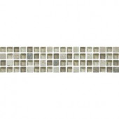 ELIANE Delray Sunset 3 in. x 12 in. x 8 mm Stone Glass Mesh-Mounted Mosaic Tile-8026976 206361543