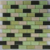 Epoch Architectural Surfaces Riverz Nile Mosaic Glass 12 in. x 12 in.Mesh Mounted Tile (5 sq. ft. / case)-NILE-1451 203434336