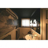 Global Specialty Products Dimensions Faux 24 in. x 48 in. Black Tin Style Ceiling and Wall Tiles-209-06 205148978