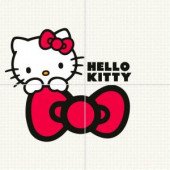 Hello Kitty Easy Classic Cucu Red Mural 16 in. x 16 in. Ceramic Wall Tile-HKD020509 205184563