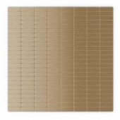 Inoxia SpeedTiles Urbain 11.44 in. x 11.63 in. Self-Adhesive Decorative Wall Tile in Light Copper (24-Pack)-ID118-5 206689183