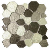 Instant Mosaic Peel and Stick Glass Wall Tile - 3 in. x 6 in. Tile Sample-SAMPLE-04-108 206748910