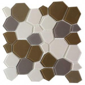 Instant Mosaic Upscale Designs 11-1/2 in. x 11-1/2 in. x 4 mm Glass Mesh-Mounted Mosaic Tile-02-053 206748887