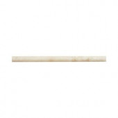Jeffrey Court 1 in. x 12 in. Cappuccino Marble Dome Trim-99022 202273463