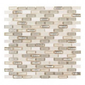 Jeffrey Court Afternoon Tea 11-1/2 in. x 11-5/8 in. x 6 mm Glass/Stone Mosaic Tile-99621 206705566