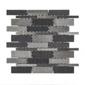 Jeffrey Court Ashes 10-1/2 in. x 10-3/4 in. x 8 mm Basalt Mosaic Tile-99267 206955399