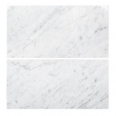 Jeffrey Court Carrara 6 in. x 12 in. Honed Marble Field Wall Tile-98993 207135960
