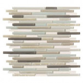 Jeffrey Court Cocoa Mint 11-1/2 in. x 11-5/8 in. x 8 mm Glass Mosaic Tile-99347 205948386