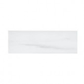 Jeffrey Court Dolomite 4 in. x 12 in. x 10 mm Polished Marble Wall Tile (1-Pack/3-Pieces/1 sq. ft.)-99265 206955397