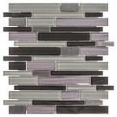 Jeffrey Court Faded Reed 12 in. x 12 in. x 8 mm Glass and Stone Pencil Mosaic Wall Tile-99672 205110681