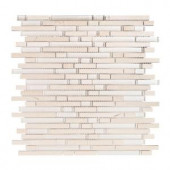 Jeffrey Court Haystack 11-1/2 in. x 12 in. Glass/Stone Mosaic Tile-96037 300426865