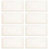 Jeffrey Court Royal Cream Beveled 3 in. x 6 in. Ceramic Wall Tile (8-pieces/ pack)-99503 202663550
