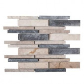 Jeffrey Court Stone Deck Blend 10-7/8 in. x 11-7/8 in. x 10 mm Stone Mosaic Tile-99253 207084017
