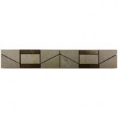 MARAZZI Developed by Nature Pebble 2 in. x 12 in. Porcelain and Metal Resin Deco Wall Tile-DN12212DCOCC1P2 206673128