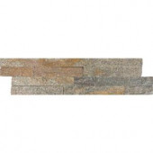 MS International Amber Falls Ledger Panel 6 in. x 24 in. Natural Quartzite Wall Tile (10 cases / 60 sq. ft. / pallet)-LPNLQAMBFAL624 206091632