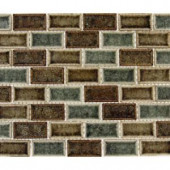 MS International Fossil Canyon 12 in. x 12 in. x 8 mm Glass Mesh-Mounted Mosaic Tile-GLSGGBRK-FC8MM 202814245