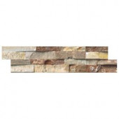 MS International Golden White Ledger Panel 6 in. x 24 in. Natural Quartzite Wall Tile (10 cases / 40 sq. ft. / pallet)-SPNL-GLDQTZ 206091737