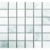 MS International Greecian White 12 in. x 12 in. x 10 mm Honed Marble Mesh-Mounted Mosaic Tile-SMOT-ARA-2X2-H 100664349