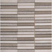 MS International Linea 12 in. x 12 in. x 10 mm Stone Mesh-Mounted Mosaic Tile (10 sq. ft. / case)-LINEA-MF10MM 205520992