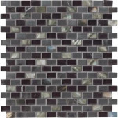 MS International Midnight Pearl 12 in. x 12 in. x 8 mm Glass, Metal and Stone Mesh-Mounted Mosaic Wall Tile-SGLSMT-MNPRL8MM 205114318